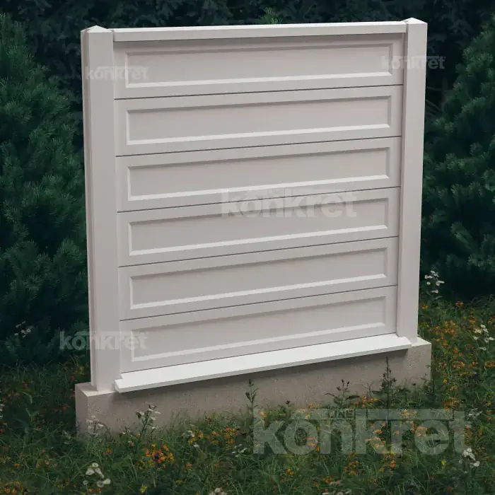 Бетонна ограда Smooth-Rebated (KS900)